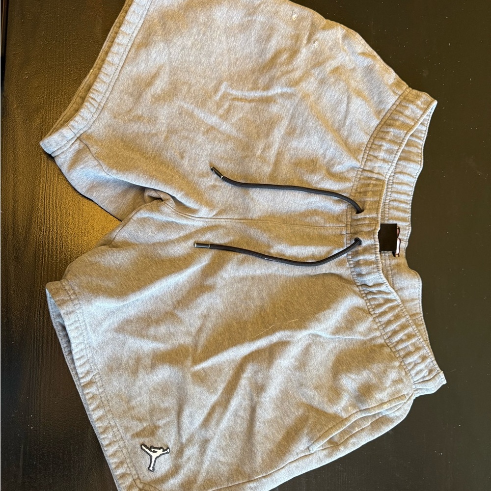 Jordan Gray Athletic Shorts with Elastic Waistband